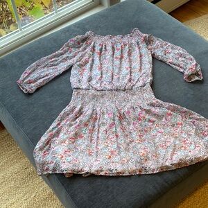 Floral Long-Sleeve Dress Shoshanna